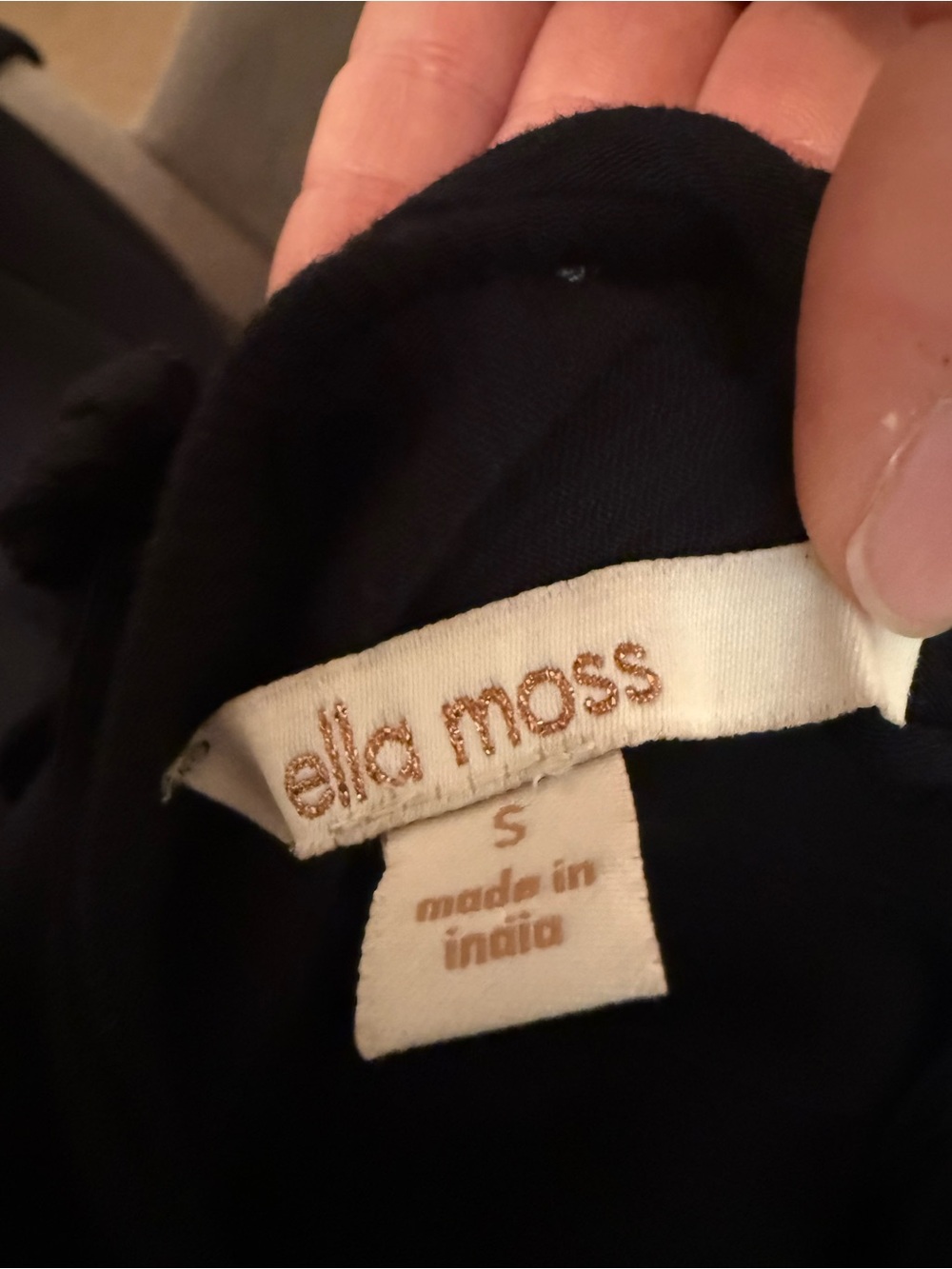 ELLA MOSS Black Embroidered Halter Maxi Dress - Picture 5 of 5